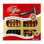 Walkers Nonsuch Toffee Selection Gift Box With Hammer 400g (Creamy Original, Nutty Brazil, Roasted Hazelnut & Liquorice)