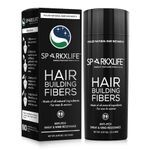 Sparkxlife Hair Fiber Dark Brown Keratin Thick Fiber - Hair Building Fiber Brown for Men & Women - Hair Concealer - Hair Fibre Powder for Men, Filler for Thinning Hair, Bald Spot & Hairline (Brown)