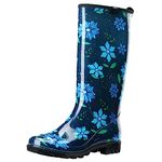 HISEA Women's Rain Boots Waterproof Garden Boots Ladies Lightweight Wellies Wellingtons with Comfort Anti-slip Outsole