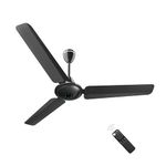 atomberg Ikano 1200mm BLDC Ceiling Fan with Remote Control | BEE 5 star Rated Energy Efficient Ceiling Fan | High Air Delivery with LED Indicators | 2+1 Year Warranty (Gloss Black)