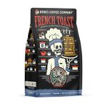 Bones Coffee Company French Toast Ground Coffee Beans, Sweet & Buttery Flavor, Low Acid Flavored Coffee, Made with Arabica Coffee Beans, Medium Roast Gourmet Coffee (12 oz)