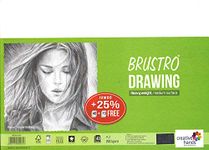 Brustro Drawing Paper 200 GSM A3 Jumbo Pack (Pack of 40+10 Free Sheets)