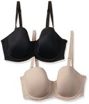 Marks & Spencer Strapless Padded Bra (Pack of 2) (0000007727795_T332964BLACK/BEIGE32C)