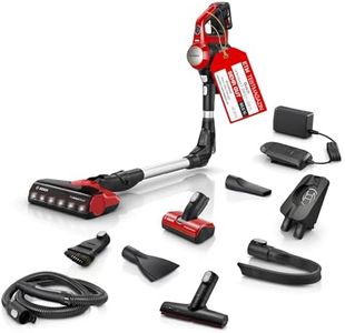 Bosch Akku-Staubsauger Unlimited 7 ProAnimal BKS711PET, kabelloser Tierhaar-Staubsauger, beutellos, Knickrohr, Hygiene-Filter, 10 Jahre Motorgarantie, XXL-Polsterdüse, LED-Beleuchtung, Turbostufe, rot