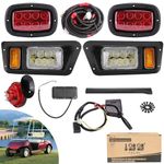 10L0L Golf Cart Light Kit for Club Car DS (12V) All Models with Head Light, Tail Lights, Turn Signals, Brake Lights Emergency Flasher and Horn