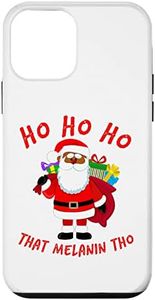 iPhone 12 mini Black Jolly Santa Claus Ho Ho That Melanin Tho Black Owned Case