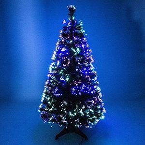 The Christmas Centre 5ft Green Fibre Optic Christmas Xmas Tree with Multi LED Source 150cm (5ft)