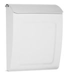 Architectural Mailboxes Aspen Galvanized Steel, Locking, Wall Mount Mailbox, 2594W-10, White, Small Capacity