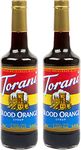 Torani Blood Orange Flavour Syrup, 750ml bottle, 2 Pack, Dark black red