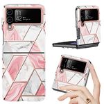 MVYNO Premium Samsung Galaxy Z flip 3 Cover| Gorgeous Pretty Exclusive Case for Women and Girls | Insta Selfie Worthy (Silicone, Z flip 3, Pink Art)