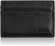 TUMI - Delta Slim Card Case Wallet - Leather Wallet for Travel - RFID Blocking Technology - ID Window, Card Slots - 3" x 4" - Black