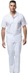 STACY ADAMS Men's Linen Shirt Pant 
