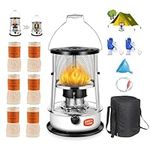 White Kerosene Heater Indoor, Portable Heater Camping, Height Adjustable Kerosene Heating Stove with Portable Handle, Safe and Efficient, Removable Top Cover, For Indoor and Outdoor Use