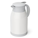 Thermal Coffee Carafe Jugs, UYOTBKEUB Stainless Steel Double Wall Vacuum Water Jug, 360° Upside Down Without Leakage Vacuum Jug for Tea,Juice,Coffee,Milk