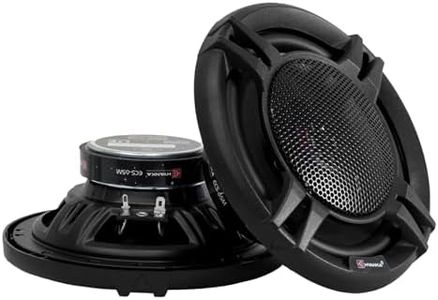 H YANKA ECS-65M 6.5" Car Door Speakers, 350W Peak Power, 2-Way Coaxial Full-Range Stereo, Clear Sound, Low Distortion, with Install Kit, Ideal for Cars, Trucks, Jeeps (1 Pair)