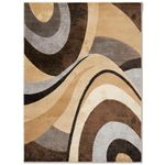 Home Dynamix Tribeca Slade Area Rug 5'2"x7'2" Abstract Brown/Gray (Tribeca 2N)