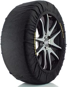 Goodyear Car Snow Chains Textile Snow Chains Snow Tyres Car Snow Chains Traction Aid with Ö-Norm V5121, Size M, Black