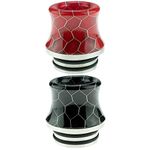 Vapesoon 2 x Cobra 810 Drip Tip DT03 for Smok TFV12 Prince Smok TFV8 Big Baby Horizon Falcon King (Black & Red)