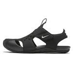 NIKE Kids Sunray Protect 2 (PS) Black White Size 3