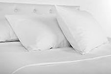 Continental Bedding White Goose Down Feather Pillow Down Pillows King Size Pack of 1 20x36 Inch 51 Oz Luxury Hotel Pillows with 100% Cotton Shell Supportive for Side, Back and Stomach Sleepers