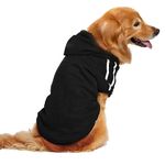 Acbagi Dog Warm Hoodies Dog Sweaters for Large Dogs Dog Clothes for Medium Dogs Dog Winter Clothes (X-Large, Black)