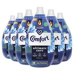 Comfort Ultimate Care Fresh Sky Ultra-Concentrated Fabric Conditioner bottle made of 100% recycled plastic* for complete clothes protection 6x 870 ml (348 washes)