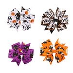 Halloween Hair Bows for Girls Bowknot Cat Bat Pumpkin Hair Clip Barrettes for Women Cosplay Halloween Hair Pins Decorations Party Supplies Alligator Clips for Hair Bows