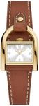 Fossil Women's Harwell Quartz Stainless Steel and Leather Three-Hand Watch, Color: Gold, Brown (Model: ES5264)