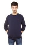 Allen Solly Men's Cotton Round Neck Sweatshirt (ASSTORGP779292M_Navy 19-3810 TCX_Navy_M)