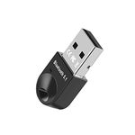 Jaimela USB Bluetooth 5.1 Adapter, Bluetooth Transmitter Receiver, Bluetooth Dongle, Supports Windows 7/8/ 8.1/10(Black)