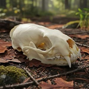 Taxidermy Real Animals Skull Decor - Model Animals Bones Specimen,Taxidermy Supplies for Science Education,Collection (Mink Skull)