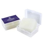 Haryali London Alum Block - Astringent Alum Block Shaving Accessory - Antiseptic Alum Block Stone Shaving Block - Soothing After Shave Balm Men and Women - Clear Plastic Case - for All Skin Types