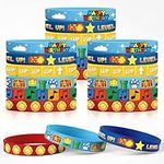 CHENRINDECO Super Brother Bracelets Silicone Wristband 30Pcs Super Bros Party Decorations Supplies for Super Brothers Theme Kids Birthday Party Favors