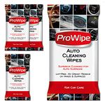 ProWipe Car Cleaning Wipes - Car Interior Cleaner, Car Dashboard Cleaner, Residue-Free Car Wipes for Interior Surfaces, From Car Dashboard to Leather Seats, Must Have Car Accessories - 4x40-160 Count