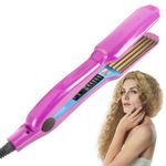 NAVESO Crimping Iron Hair Crimper, Hair Crimpers for Women Short Hair with 5 Heat Setting, Crimping Hair Tools, Volumizing Hair Iron, Crimpers Hair Styler for Fluffy Hairstyle, Corn, Waves