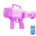 4AJ BAZAAR 32 Hole Large Electric Bubbles Gun for Toddlers Toys,Gatling Bubble Machine Outdoor & Indoor Toys for Boys & Girls I Bubble Gun for Kids (3+ Years, Color AS PER Stock)