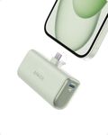 Anker Nano Power Bank, Mini Portable Charger with Built-In Foldable USB-C Connector, 5,000mAh Battery Pack 22.5W, For iPhone 16/15, Samsung S23 Series, Note20 Series, Huawei, iPad, AirPods, and More