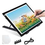 Yescom Portable A4 LED Light Pad with USB Power 14"x10" LED Light Box for Tracing with Stand Light Pad Dimmable for Art Diamond Painting Light Board Drawing Sketching Tattoo Animation