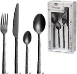 Amefa Karma Cutlery Set 16 Pieces Set for 4 People Black