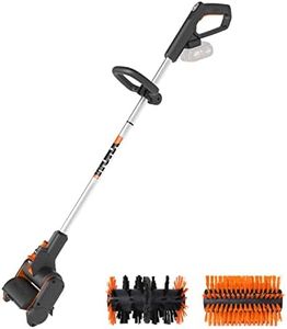 WORX WG441E.9 Akku-Multi-Bürste 20V -multifunktionale Oberflächenbürste für Stein-& Holfzflächenreinigung & Unkrautentfernung -integrierter Wasseranschluss -PowerShare kompatibel-ohne Akku & Ladegerät
