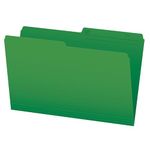 Pendaflex File Folders, 1/2 Cut Tab, Legal Size, Green, Durable Paper Stock, Box of 100, Ideal for Office/Home/School Organization, Made in Canada, Reversible File Organizers