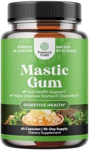 High Strength Mastic Gum Capsules - Herbal Digestion Supplement Providing Upset Stomach Relief for Adults - Vegan Non-GMO Gluten Free & Made in US cGMP Facility - Gentle & Soothing (30 Servings)
