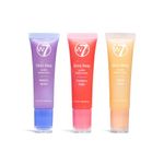 W7 Gloss Away Trio - Hydrating Lip Balm Set with Shea Butter & Fruit Extracts - Restores Chapped & Dry Lips - Vegan & Cruelty-Free - Blueberry, Vanilla, Strawberry