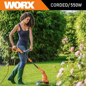 WORX Electric Grass Trimmer 550W 30cm – Corded Line Strimmer