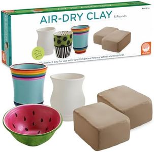 MindWare Air Dry Pottery Clay, Refill for Kids Pottery Wheel - Includes 5 Pounds of Clay - DIY Crafts for Kids