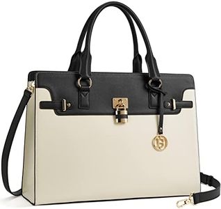 BOSTANTEN Briefcase for Women 15.6 inch Leather Laptop Bag Vintage Slim Lawyer Business Bag Stylish Work Purse