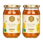 Shiva Organic Mustard Honey 1kg | NMR certified |100% Natural Healthy and Pure Honey No Added Sugar Flavour Unadulterated Sourced ethically