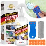 Glue Remover, Surface-Safe Adhesive Remover with Plastic Scraper, Sticker Remover for Easy Removal of Stickers, Labels, Decals, Tape Residue, Chewing Gum Remover, Adhesive Remover for Cars 10.14 Fl oz