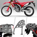 WSays Gloss Black Rear Tail Luggage Storage Rack Carrier Compatible with Honda CRF250L CRF250M 2012-2024