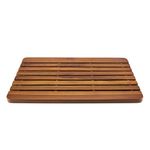 Teak Shower Mat, 23 Inch Non-Sliding Sauna, Spa, Bath Mat, The Troy